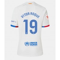 Dámy Fotbalový dres Barcelona Vitor Roque #19 2023-24 Venkovní Krátký Rukáv